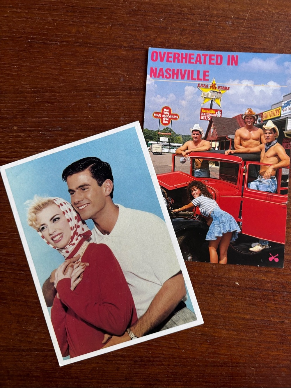 Set of Two Campy Vintage Postcards